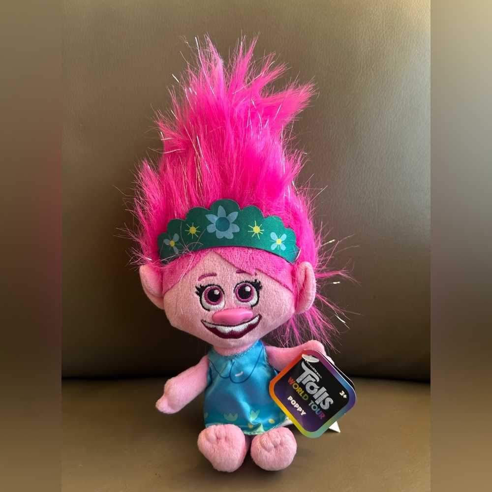 Dreamworks Trolls Plush - Vibrant Pink and Blue